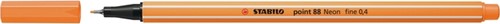 Fineliner STABILO point 88/054 F neon oranje 1 Stuk