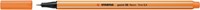 Fineliner STABILO point 88/054 F neon oranje 1 Stuk