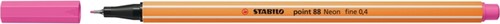 Fineliner STABILO point 88/056 F neon roze 1 Stuk