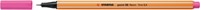 Fineliner STABILO point 88/056 F neon roze 1 Stuk