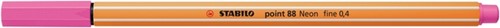 Fineliner STABILO point 88/056 F neon roze 1 Stuk-2