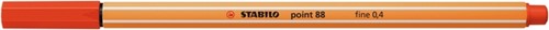 Fineliner STABILO point 88/40 F rood 1 Stuk-2