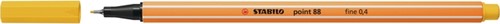 Fineliner STABILO point 88/44 F geel 1 Stuk
