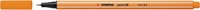 Fineliner STABILO point 88/54 F oranje 1 Stuk