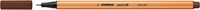 Fineliner STABILO point 88/45 F bruin 1 Stuk