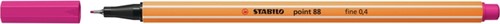 Fineliner STABILO point 88/56 F rozerood 1 Stuk