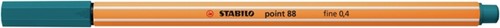 Fineliner STABILO point 88/51 F turquoiseblauw 1 Stuk-2