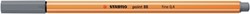 Fineliner STABILO point 88/96 F donkergrijs 1 Stuk
