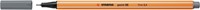 Fineliner STABILO point 88/96 F donkergrijs 1 Stuk-2