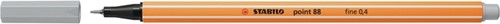 Fineliner STABILO point 88/94 F lichtgrijs 1 Stuk