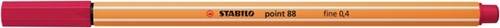 Fineliner STABILO point 88/50 F donkerrood 1 Stuk-2
