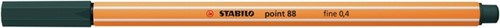 Fineliner STABILO point 88/63 F aardegroen 1 Stuk-2