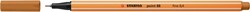 Fineliner STABILO point 88/89 F donker oker 1 Stuk