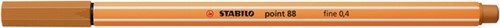 Fineliner STABILO point 88/89 F donker oker 1 Stuk-2
