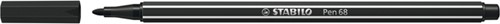 Viltstift STABILO Pen 68/46 M zwart 1 Stuk