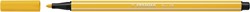 Viltstift STABILO Pen 68/44 M geel 1 Stuk