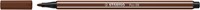 Viltstift STABILO Pen 68/45 M bruin 1 Stuk