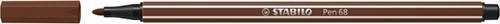Viltstift STABILO Pen 68/45 M bruin 1 Stuk