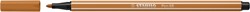 Viltstift STABILO Pen 68/89 M donker oker 1 Stuk