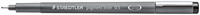 Fineliner Staedtler pigment 308 0.5mm zwart 1 Stuk