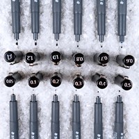 Fineliner Staedtler pigment 308 0.1-0.7mm zwart 4 Stuk-4