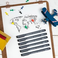 Fineliner Staedtler pigment 308 0.6mm zwart 1 Stuk-1