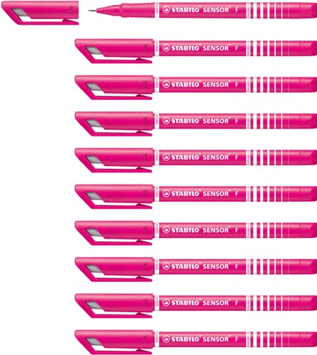 Fineliner STABILO Sensor 189/56 F roze 1 Stuk-3