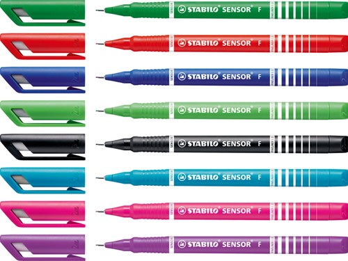 Fineliner STABILO Sensor 189/8 F ass 8st 8 Stuk-2