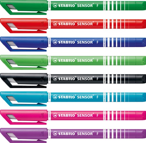 Fineliner STABILO Sensor 189/8 F ass 8st 8 Stuk-3
