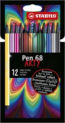 Viltstift STABILO Pen 68/12 Arty M ass 12st 12 Stuk