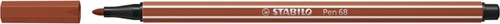 Viltstift STABILO Pen 68/38 M roodkrijt 1 Stuk