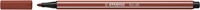 Viltstift STABILO Pen 68/75 M sienna 1 Stuk