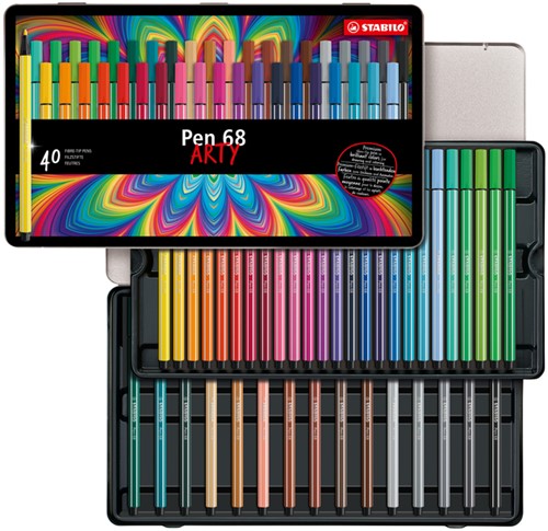 Viltstift STABILO Pen 68/40 Arty M ass 40st 40 Stuk-2