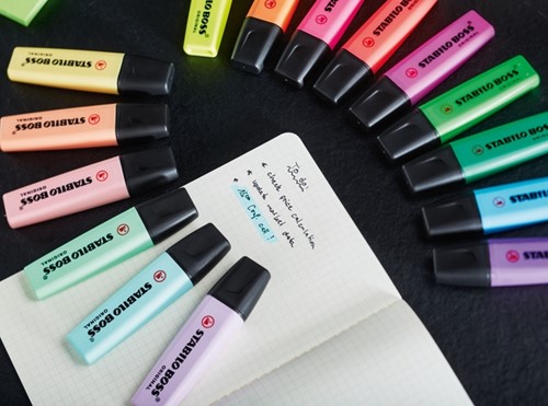 Markeerstift STABILO BOSS 70/24 4st geel 4 Stuk-1