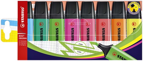 Markeerstift STABILO BOSS 70/8 8st asorti 8 Stuk