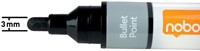 Whiteboardmarker Nobo liquid rond 3mm ass 4 Stuk-2