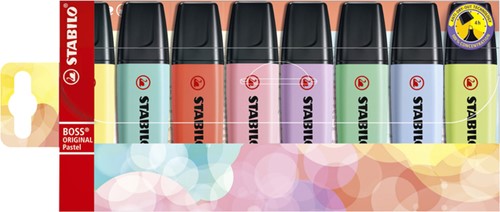 Markeerstift STABILO BOSS 70/8 8st pastel assorti 8 Stuk