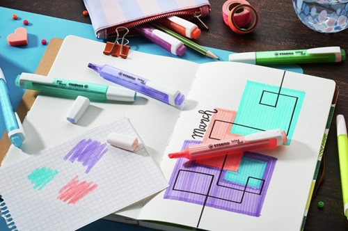 Markeerstift STABILO Swing cool 275/4 4st assorti 4 Stuk-3