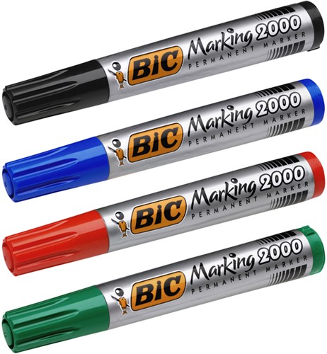 Viltstift Bic 2000 ecolutions rond L zwart 1 Stuk-2