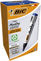 Viltstift Bic 2000 ecolutions rond L blauw 1 Stuk-2