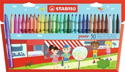 Viltstift STABILO power 280/30 30st assorti 30 Stuk