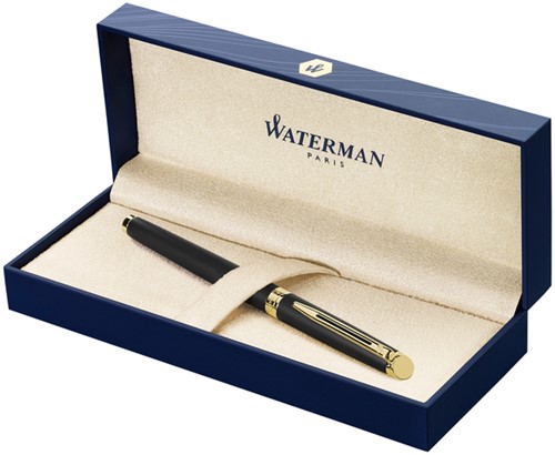 Rollerpen Waterman Hemisp GT F mat zwart 1 Stuk-3