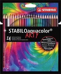 Kleurpotlood STABILO 1624 aquacolor Arty 24st ass 24 Stuk
