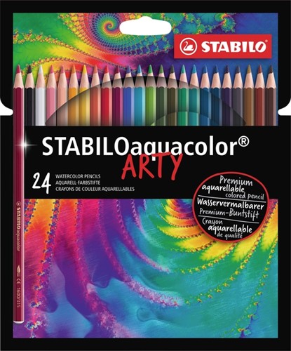 Kleurpotlood STABILO 1624 aquacolor Arty 24st ass 24 Stuk
