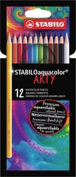Kleurpotlood STABILO 1624 aquacolor Arty 12st ass 12 Stuk