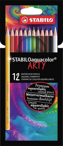 Kleurpotlood STABILO 1624 aquacolor Arty 12st ass 12 Stuk