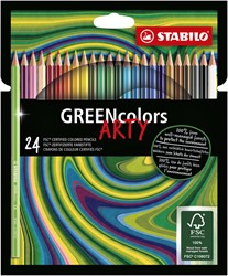Kleurpotlood STABILO 6019 GREENcolors Arty 24st 24 Stuk