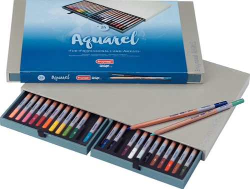 Kleurpotlood Bruynzeel Design aquarel 24st assorti 24 Stuk