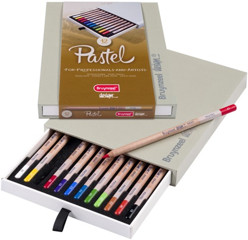 Pastelpotlood Bruynzeel Design 12st assorti 12 Stuk-2