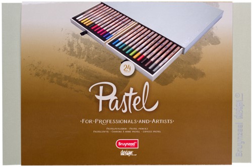 Pastelpotlood Bruynzeel Design 24st assorti 24 Stuk